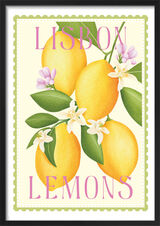 Lisbon Lemons Framed Art Print by Tall Boy Prints