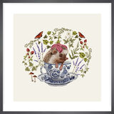 Woodland Hedgehog Framed Art Print by Tall Boy Prints