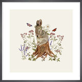 Woodland Rabbit Framed Art Print by Tall Boy Prints