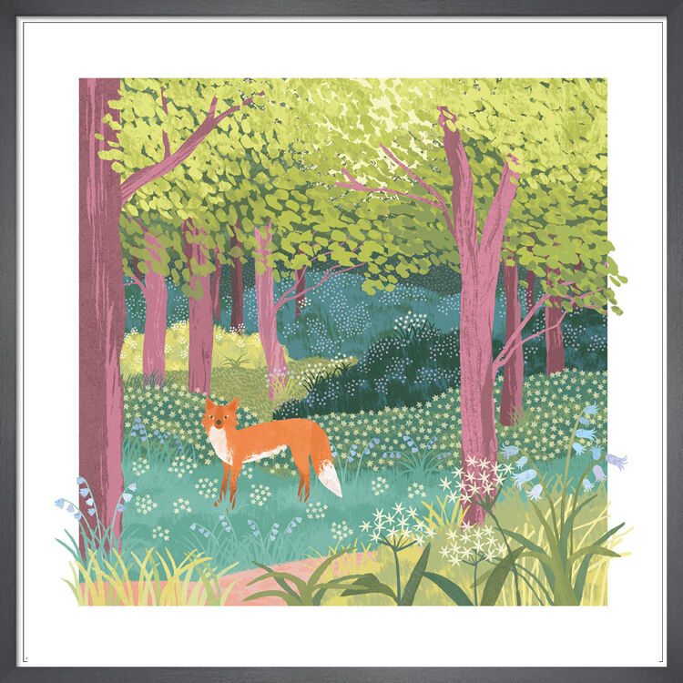 Spring Meadow Framed Art Print by Tall Boy Prints