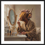 Cow’s Night Out Framed Art Print by Ada Ingram
