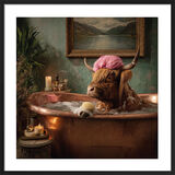 Pampered Cow Framed Art Print by Ada Ingram