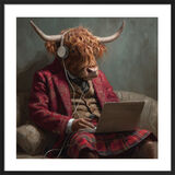Highland Blogger Framed Art Print by Ada Ingram