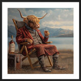 Dram by the Loch Framed Art Print by Ada Ingram