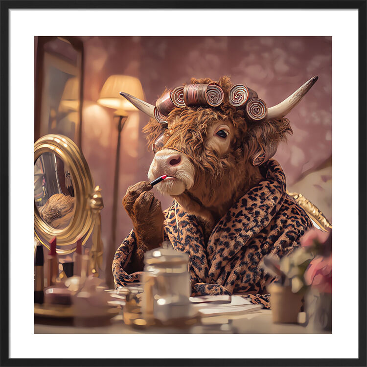 Beautiful Cow Framed Art Print by Ada Ingram