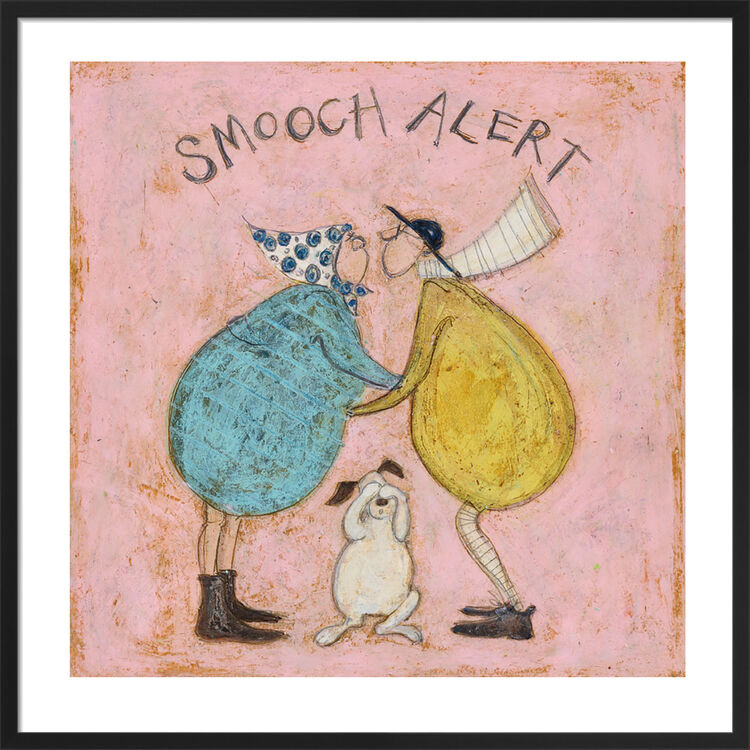 Smooch Alert Framed Art Print by Sam Toft