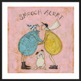 Smooch Alert Framed Art Print by Sam Toft
