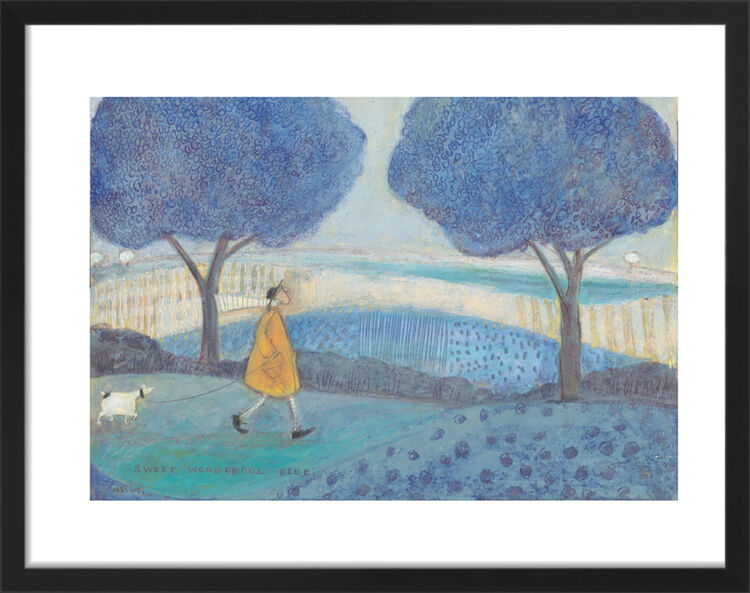 Sweet Wonderful Blue Framed Art Print by Sam Toft
