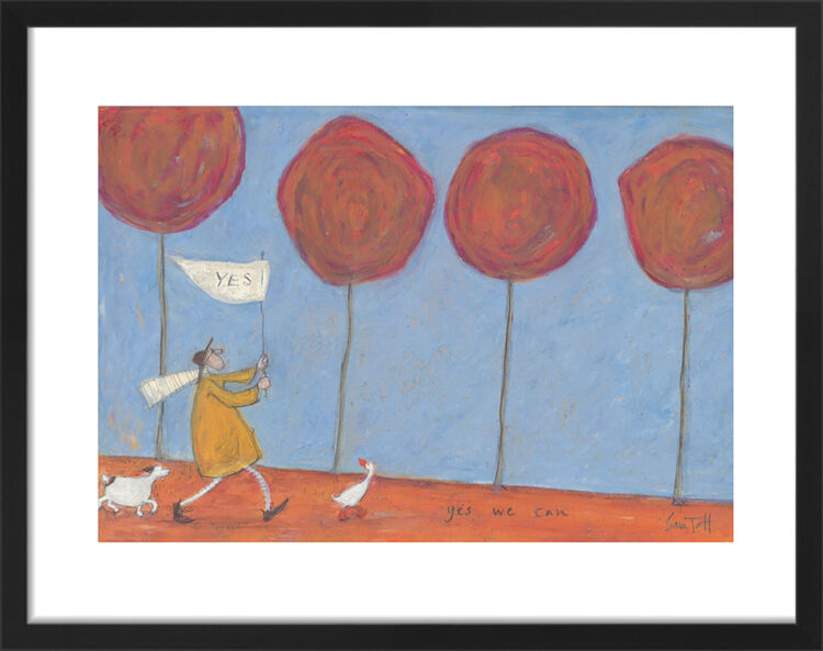 Yes We Can Framed Art Print by Sam Toft