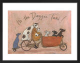 It’s the Doggie Taxi! Framed Art Print by Sam Toft