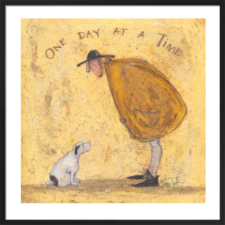 One Day at a Time Framed Art Print by Sam Toft