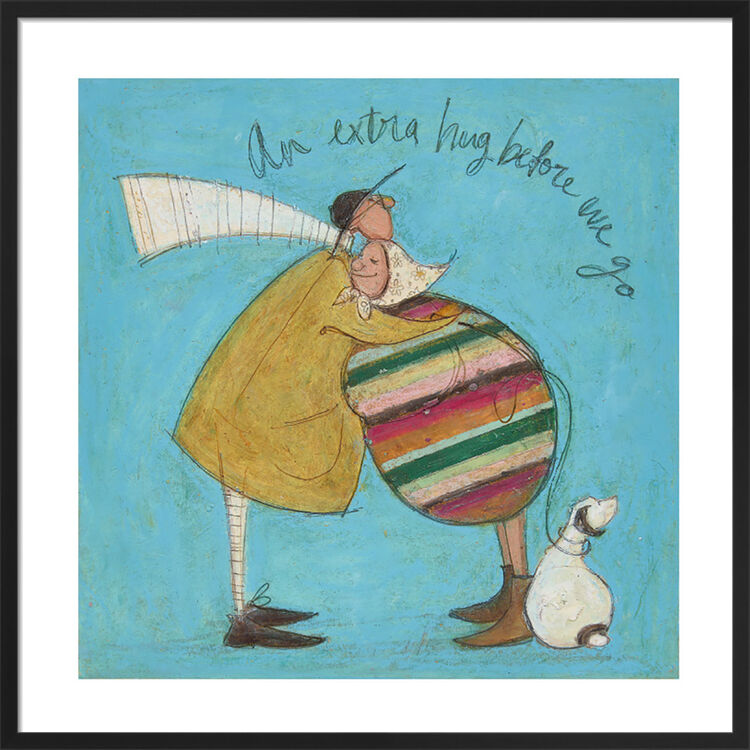 An Extra Hug Before We Go Framed Art Print by Sam Toft
