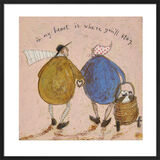 In My Heart is Where You’ll Stay Framed Art Print by Sam Toft