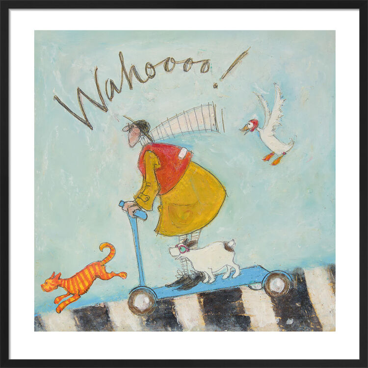 Wahoooo! Framed Art Print by Sam Toft