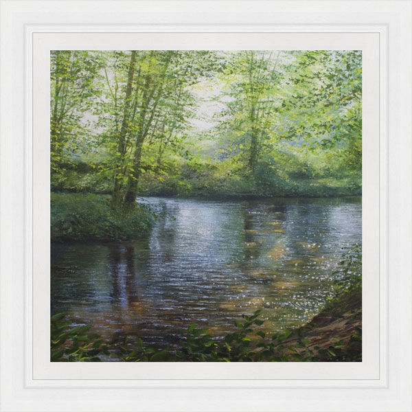 A Fork in the River Framed Limited Edition Art Print by Grace Ellen