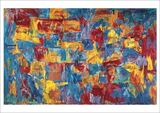 Map Art Print by Jasper Johns