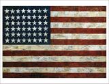 Flag 1954 Art Print by Jasper Johns