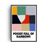 Pocket Full Of Rainbows Retro Music Home Decor Framed Art Print