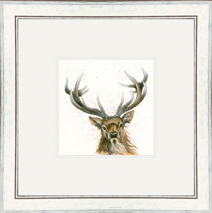 Lord and Master - Stags Framed Limited Edition Art Print by Kay Johns