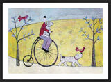 On the Unicycle Framed Art Print by Annora Spence