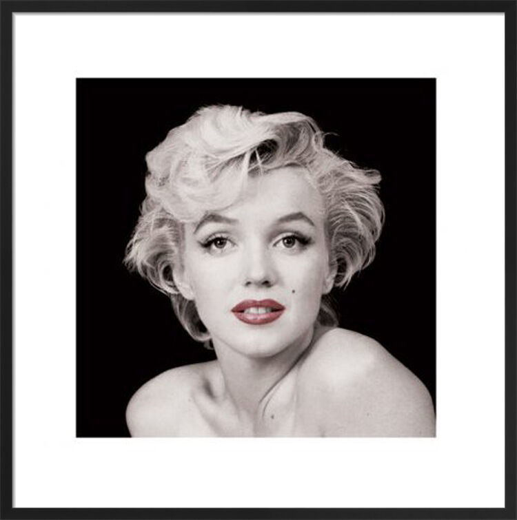 Red Lips Framed Art Print from the Marilyn Monroe Collection