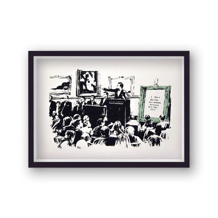 Auction Art V3 Framed Art Print by Banksy