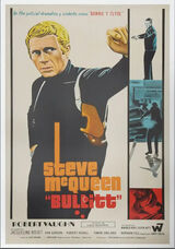 Bullitt Spanish Vintage Movie Poster