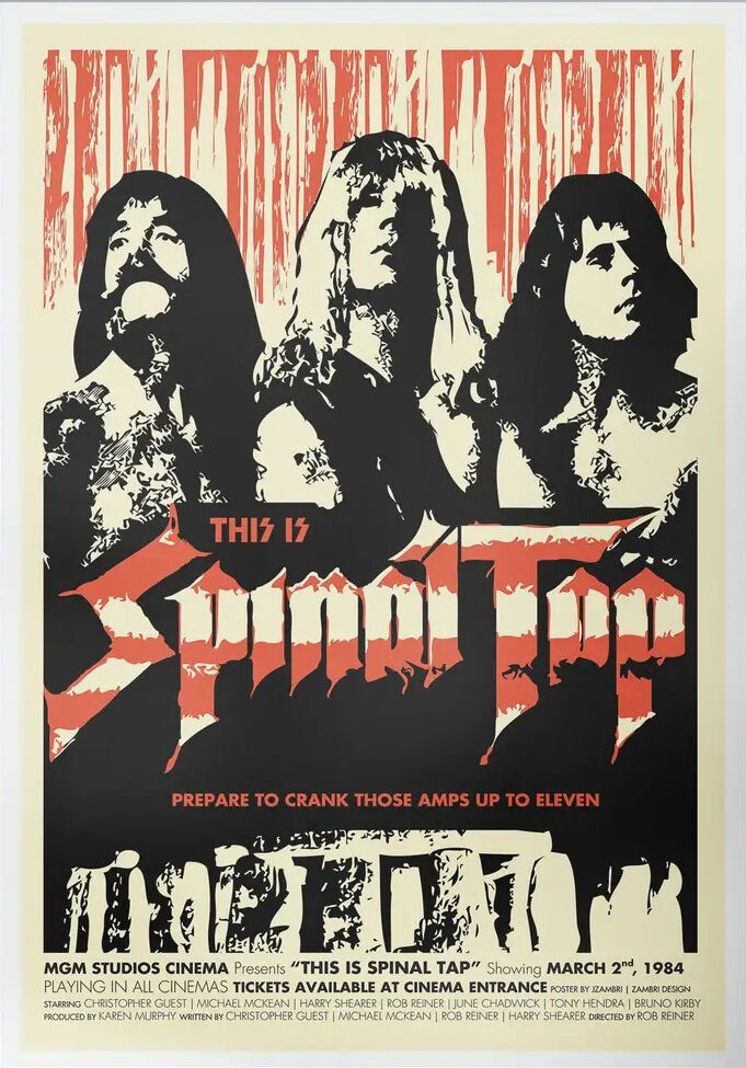 This Is Spinal Tap Reworked Vintage Movie Poster