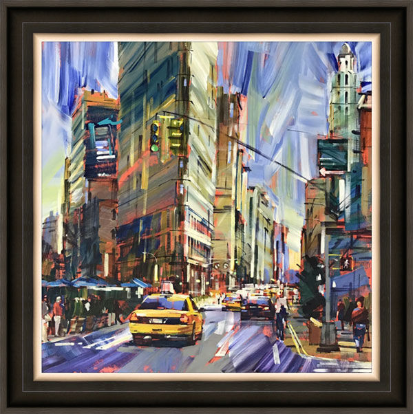 Manhattan Mornings Framed Limited Edition Art Print by Colin Brown