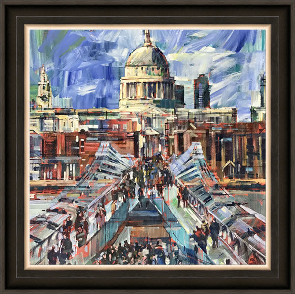 Pathway To Saint Pauls Framed Limited Edition Art Print by Colin Brown