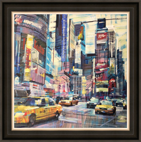 Early Evening New York Framed Limited Edition Art Print by Colin Brown