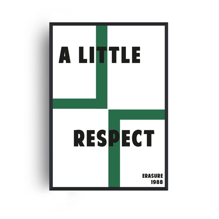 A Little Respect 80s Retro Music Home Decor Framed Art Print