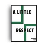 A Little Respect 80s Retro Music Home Decor Framed Art Print