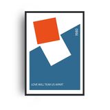 Love Will Tear Us Apart Joy Division Music Home Decor Framed Art Print