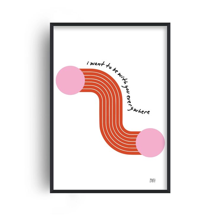 Everywhere Fleetwood Mac Retro Music Home Decor Framed Art Print