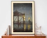 Shinohashi Bridge Framed Art Print by Hasui Kawase