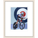 Bradley Wiggins - World Champion Framed Limited Edition Art Print by Simon Taylor