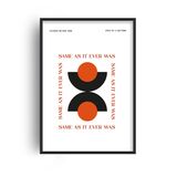 Same As IT Ever Was Retro Music Home Decor Framed Art Print