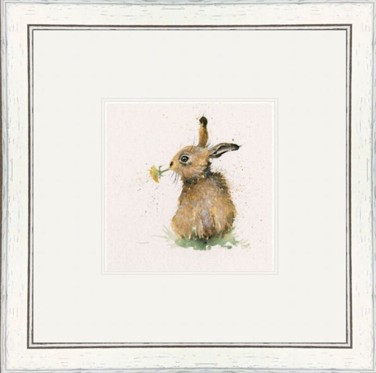 Kenny - Hares Framed Limited Edition Art Print by Kay Johns
