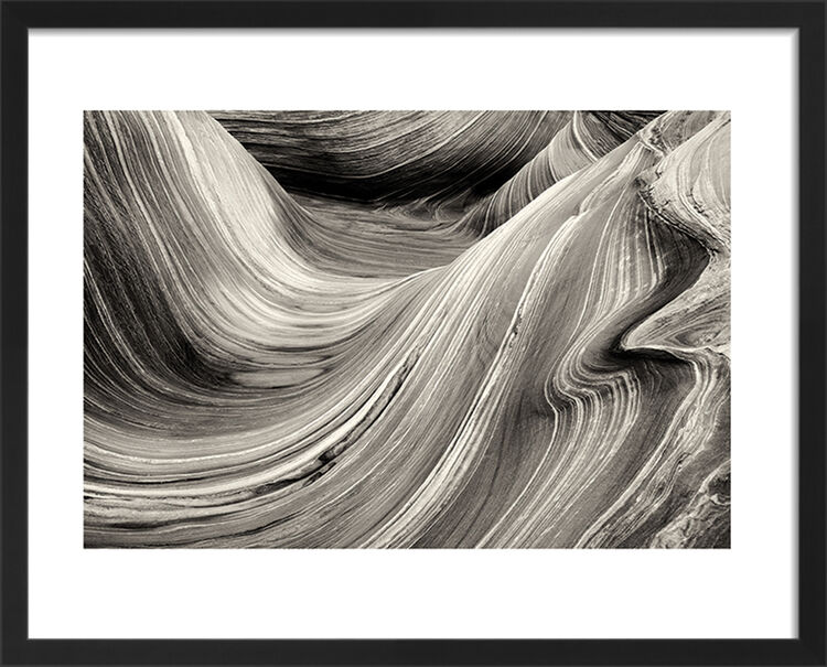 Sandstone Wave Framed Art Print by Dennis Frates