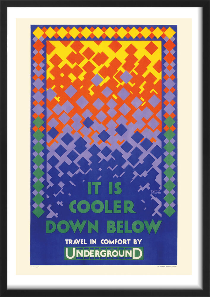 It Is Cooler Down Below, 1924 Framed Art Print by Austin Cooper