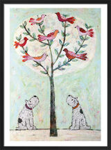 Birds in the Tree Framed Art Print by Annora Spence