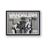 Beyond the Streets Framed Art Print by Banksy