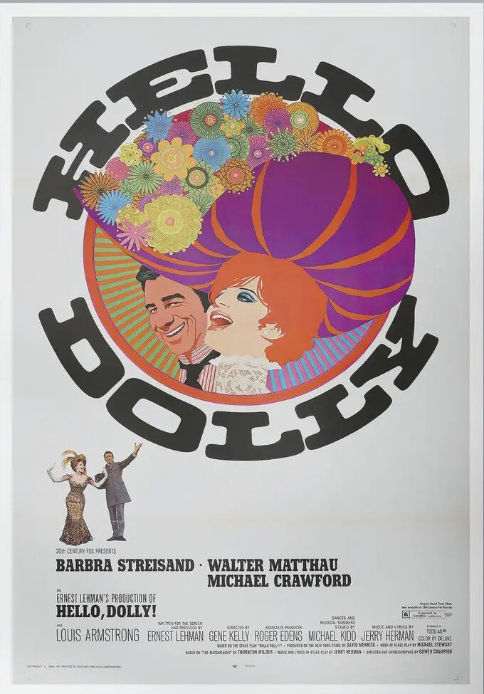 Hello Dolly Vintage Movie Poster