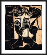 Woman With A Hat Of Orne Framed Art Print by Pablo Picasso