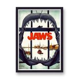 Jaws Reimagined Vintage Movie Poster