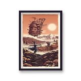 Howl's Moving Castle Alternative Vintage Movie Poster