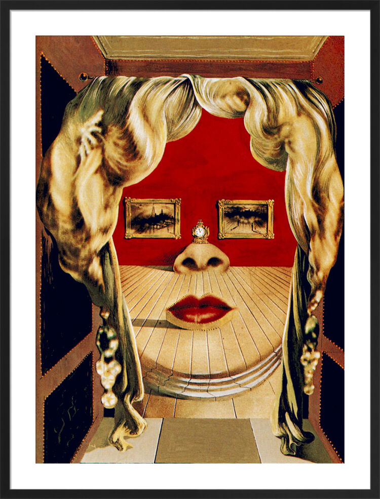 Face of Mae West, 1935 Art Print by Salvador Dali