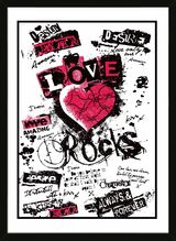 Love Rocks Framed Art Print by Anonymous Artist
