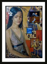 Beautiful Girl Framed Art Print by Anonymous Artist